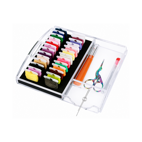 Clear Acrylic Craft Tray for Cross Stitch & Embroidery